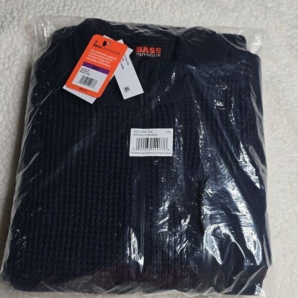 729 NWT BASS OUTDOOR Men's 1/4 Zip Sweater Size 2XL - Picture 3 of 7